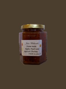 Apple, Peach and Apricot Chutney